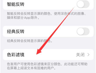 滨州苹果14正规维修分享iPhone14如何关闭色彩滤镜 